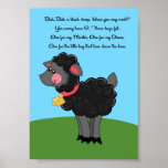 5x7 Bah Bah Black Sheep Rhyme Kids Room Wall Art posters