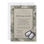 5x7  Birthday Party Invitation ARMY Camo ACU Print
