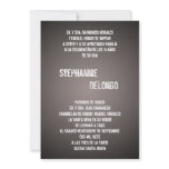 5x7 Black DJ Spin Turntable Quinceanera Invitation