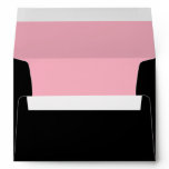 5x7 Black Outside Light Pink Inside Envelope