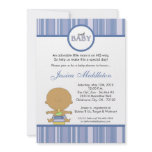 5x7 Blue Latino Baby Boy Baby Shower Invitation