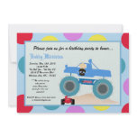 5x7 Boy Punk 4x4 Truck Birthday Party Invitation