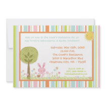 5x7 Bunny Rabbit Egg Hunt Easter Lunch Invitation
