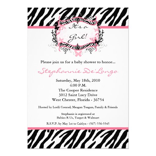 our adorable invitations is both trendy and chic they are printed on ...