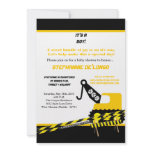 5x7 Construction Boy Shower Invitation