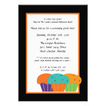 5x7 Cupcakes Halloween Bash Party Invitation