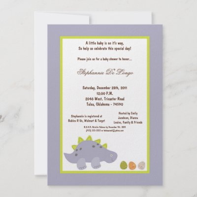 Order Baby Shower Invitations Online on 5x7 Dinosaur Baby Shower Invitation By Suestardesigns