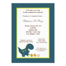 5x7 Dinosaur Baby Shower Invitation