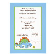 5x7 Dinosaur Baby Shower Invitation