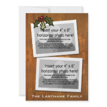 5x7 Double-sided Holiday Photo Card invitations