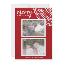 5x7 Double-sided Holiday Photo Card invitations