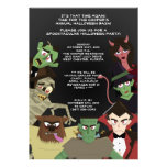 5x7 DraculaMonster Halloween Bash Party Invitation