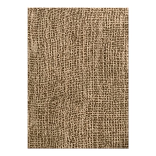5x7 Eat Drink Be Married Burlap Wedding Invitation