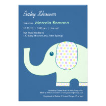 5x7 Elephant Baby Shower Invitations invitations