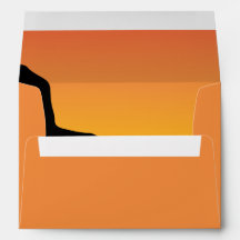 5x7  Envelope Option 2 Desert Mountain Sunset Red