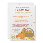 5x7 Fall Leaves Harvest Thanksgiving Invitation