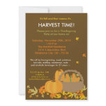 5x7 Fall Leaves Harvest Thanksgiving Invitation