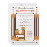 5x7 Fall Pumpkins Harvest Thanksgiving Invitation
