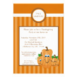 5x7 Fall Pumpkins Harvest Thanksgiving Invitation