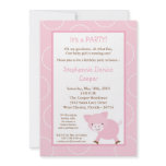 5x7 Farm Animal Pink Pig Birthday Party Invitation