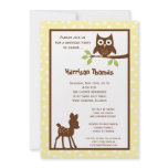 5x7 Forrest Woodland Animal Birthday Invitation