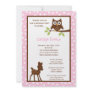 5x7 Forrest Woodland Animal Birthday Invitation