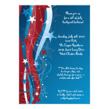 5x7 Fourth 4th of July Party Barbecue Invitation