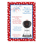 5x7 Fourth 4th of July Party Barbecue Invitation