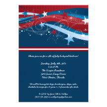 5x7 Fourth 4th of July Party Barbecue Invitation
