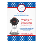 5x7 Fourth 4th of July Party Barbecue Invitation