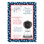 5x7 Fourth 4th of July Party Barbecue Invitation