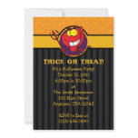 5x7 Funny Red Devil Halloween Party Invitations