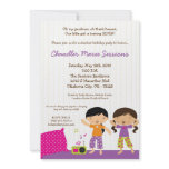 5x7 Girl Slumber Make Up Birthday Party Invitation