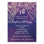 5x7 Glitz Glimmer Sweet 16 Birthday Invitation