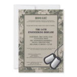 5x7 Going Away Invitation ARMY Camo ACU Print
