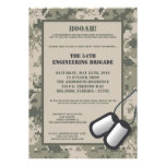 5x7 Going Away Invitation ARMY Camo ACU Print invitations