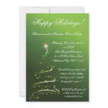 5x7 Green XMAS Tree Christmas Party Invitation