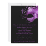 5x7 Halloween Masquerade Ball Mask Invitation