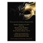 5x7 Halloween Masquerade Ball Mask Invitation invitations