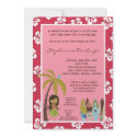5x7 Hawaiian Luau Tropical Baby Shower Invitation invitation