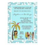 5x7 Hawaiian Luau Tropical Baby Shower Invitation