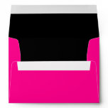 5x7 Hot Pink Outside Black Inside Envelope