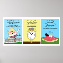 5x7 Humpty Hickory Miss Muffet Kids Room Wall Art Print