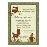 5x7 Invite - Forrest Animal Baby Shower Invitation