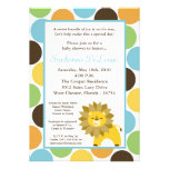 5x7 Jungle King Lion Safari Baby Shower Invitation invitations