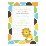 5x7 Jungle King Lion Safari Birthday Invitation