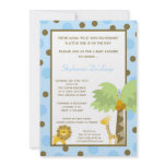5x7 Jungle Safari Zoo Anima Baby Shower Invitation