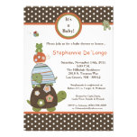 5x7 Laguna Turtle Frog Bee Baby Shower Invitation