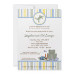 5x7 Leap Frog Turtle Bee Baby Shower Invitation