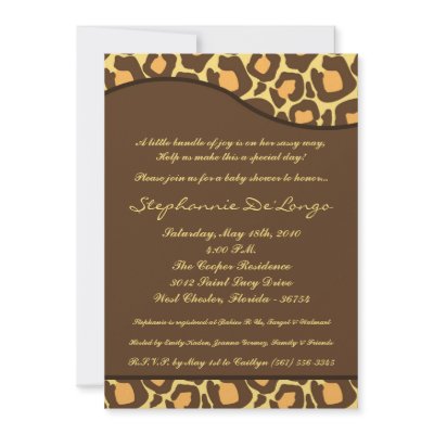 5x7 leopard animal print baby
